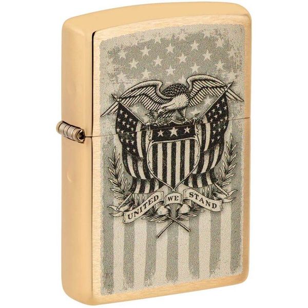 Zippo mỹ đồng khối khắc biểu tượng quốc huy Hoa Kỳ Z189