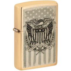 Zippo mỹ đồng khối khắc biểu tượng quốc huy Hoa Kỳ Z189