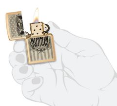 Zippo mỹ đồng khối khắc biểu tượng quốc huy Hoa Kỳ Z189