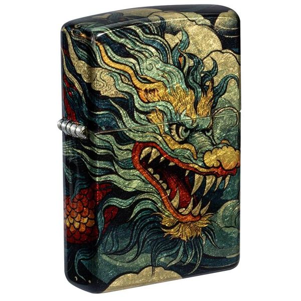 Zippo Flowing Dragon Fusion Design Bản Rồng Uốn Lượn Z180