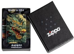 Zippo Flowing Dragon Fusion Design Bản Rồng Uốn Lượn Z180
