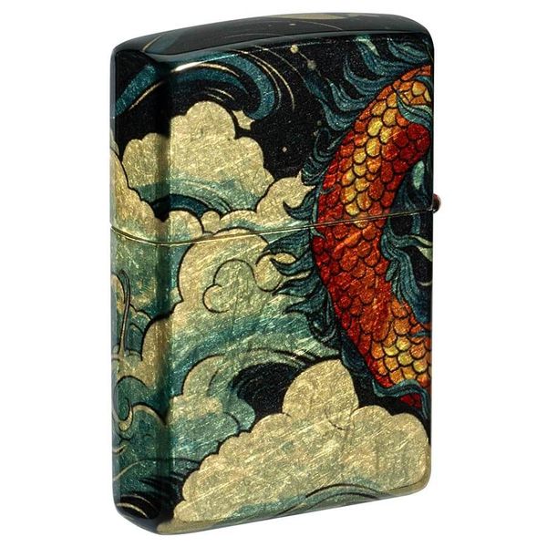 Zippo Flowing Dragon Fusion Design Bản Rồng Uốn Lượn Z180