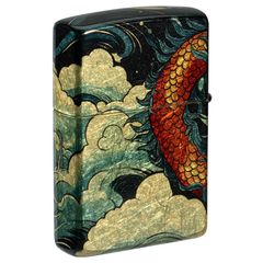 Zippo Flowing Dragon Fusion Design Bản Rồng Uốn Lượn Z180