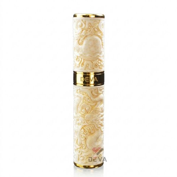 Ống xương đựng Cigar 1 điếu cao cấp khắc nổi tứ linh OX01