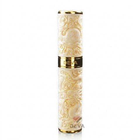 Ống xương đựng Cigar 1 điếu cao cấp khắc nổi tứ linh OX01