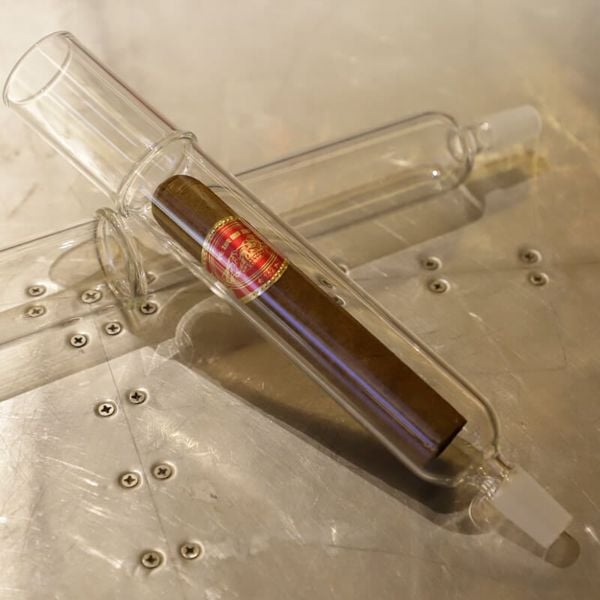 Set 10 Ống đựng Ủ Cigar Thủy Tinh Cao Cấp Có Giá Kệ OTT