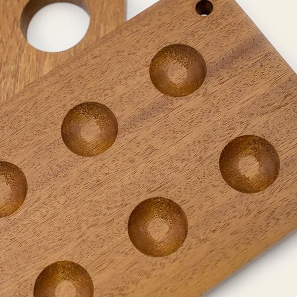 Set 10 Ống đựng Ủ Cigar Thủy Tinh Cao Cấp Có Giá Kệ OTT