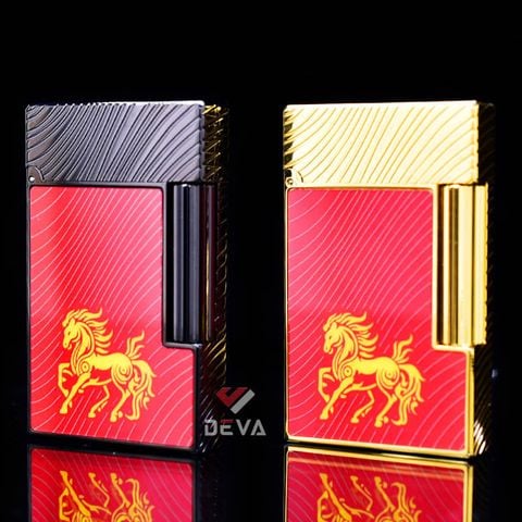 Dupont Hồng Kông Sơn Mài Chủ Đề Năm Ngựa Horse Mane Red 2026 D114
