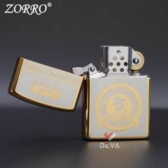 Bật lửa xăng đá chính hãng Zorro phiên bản giới hạn mạ vàng kỷ niệm 15th năm thành lập Z2-1002