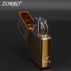 Bật lửa xăng đá chính hãng Zorro phiên bản giới hạn mạ vàng kỷ niệm 15th năm thành lập Z2-1002