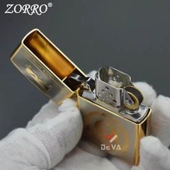 Bật lửa xăng đá chính hãng Zorro phiên bản giới hạn mạ vàng kỷ niệm 15th năm thành lập Z2-1002