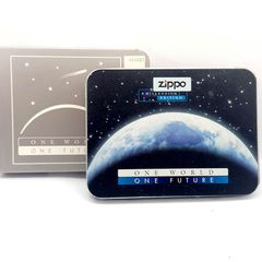 Zippo Millennium Edition 1999 – One World One Future – Đời XV La Mã – Bản Titanium Coated Cao Cấp Full Box C127