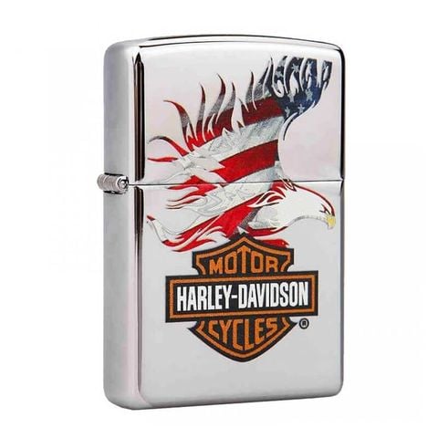 Zippo chủ đề cờ Mỹ cách điệu Harley Davidson American Flag Z384