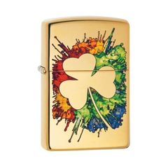Zippo In Hình Graffiti Cỏ 4 Lá Z379