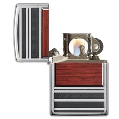 Zippo Hút Tẩu Hoa Văn Gỗ Steel And Wood Z194