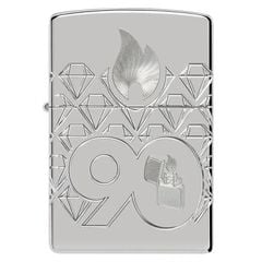 Bật Lửa Zippo 90th Anniversary Sterling Silver – Bản Kỷ Niệm 90 Năm Bạc Khối Limited 900 Bản Toàn Cầu