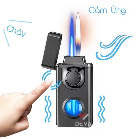 Bật lửa gas Tenho cảm ứng điện tử 2 phong cách lửa độc đáo TH-656