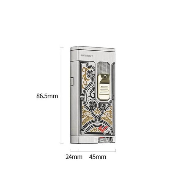 Set phụ kiện Cigar Honest 2 món bật lửa và dao cắt TA Series