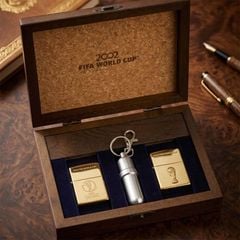 Set Zippo 2002 FIFA World Cup Korea Japan – Bản Giới Hạn Limited Edition – Kèm Bình Đựng Xăng Mini C120