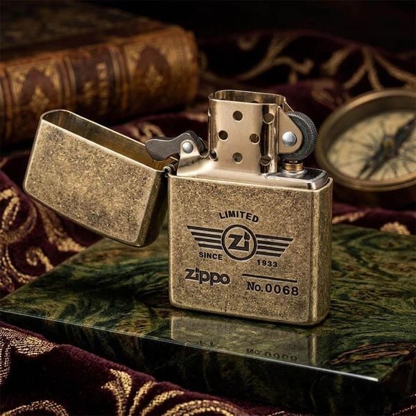 Set Bật Lửa Zippo Để Bàn Kèm Đồng Hồ - Tuyệt Tác Decor Sang Trọng – Đẳng Cấp Nhà Sưu Tầm C104