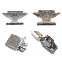 Set Bật Lửa Zippo Để Bàn Kèm Đồng Hồ - Tuyệt Tác Decor Sang Trọng – Đẳng Cấp Nhà Sưu Tầm C104