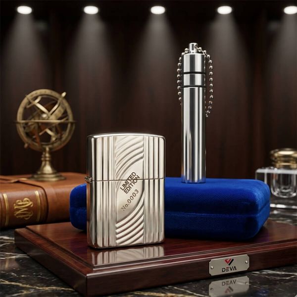 Bật Lửa Zippo 1996 Mạ Bạc – Silver Plated – Đời XII La Mã – Bản Full Box Quý Tộc C46