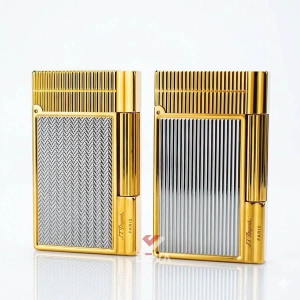 Dupont Hồng Kông Vân Sóng Nổi Kẻ Sọc Dọc Viền D149