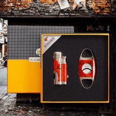 Set Phụ Kiện Xì Gà Dao Cắt Bật Lửa 2 món T-14A