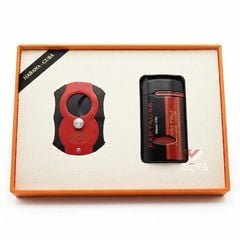 Set phụ kiện Cigar 2 món bật lửa và dao cắt GF 002