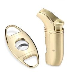Set phụ kiện 2 món bật lửa và dao cắt HB 422