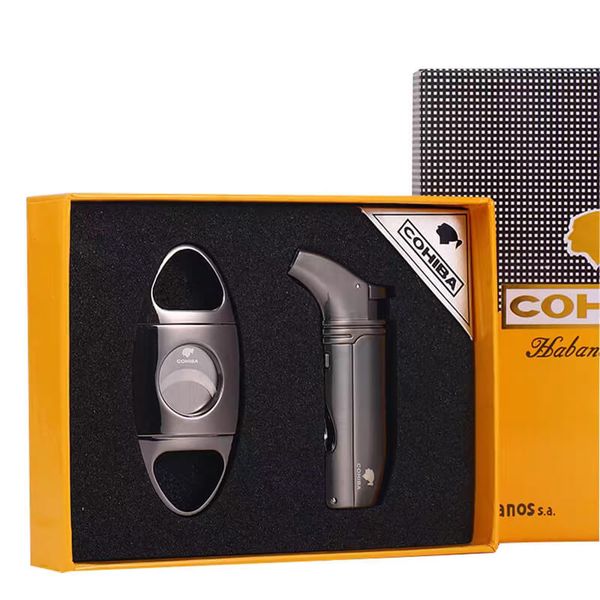 Set phụ kiện 2 món bật lửa và dao cắt HB 422