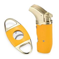 Set phụ kiện 2 món bật lửa và dao cắt HB 422