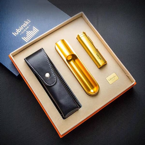 Set gạt tàn kèm bật lửa 3 món Lubinski YJA 80010