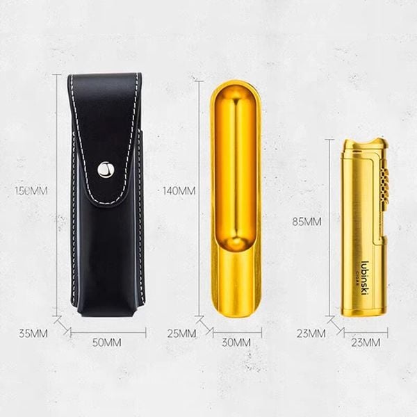 Set gạt tàn kèm bật lửa 3 món Lubinski YJA 80010