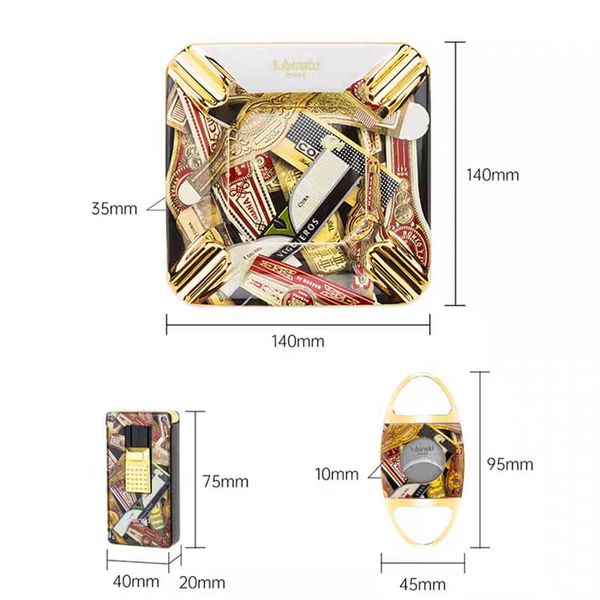 Set phụ kiện Cigar chính hãng Lubinski 3 món YJA 80024