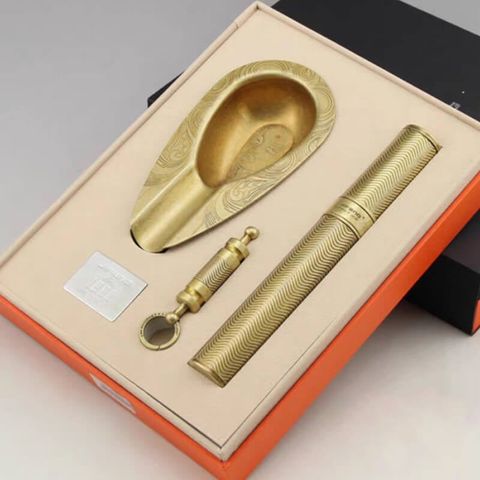 Set Gạt Tàn, Ống Đựng, Đục Xì Gà Lubinski 3 món LB TZ4