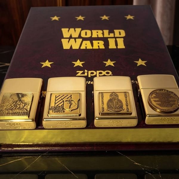 Set Bật Lửa Zippo 1995 Limited Edition Vol.1 World War II - Bản Kỷ Niệm 50 Năm Kết Thúc Thế Chiến II (Full Box)
