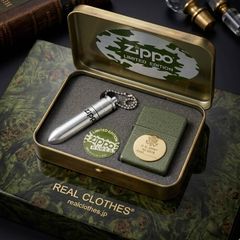 Set Zippo Limited Edition Quân Đội Mỹ – Vỏ Sơn Crackle Xanh Olive Chống Trầy – Kèm Bình Xăng Viên Đạn C130
