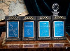 Set 4 Bật Lửa Zippo 1994 Chủ Đề Thợ Lặn Biển – Đời X La Mã – Bộ Sưu Tập Deep Sea Divers Quý Hiếm C176