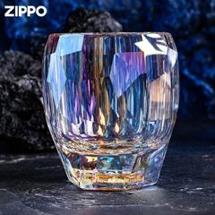 Set Bật Lửa Zippo Vân Nổi 3D Kèm Cốc Pha Lê Cao Cấp ZN141