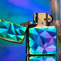 Set Bật Lửa Zippo Vân Nổi 3D Kèm Cốc Pha Lê Cao Cấp ZN141
