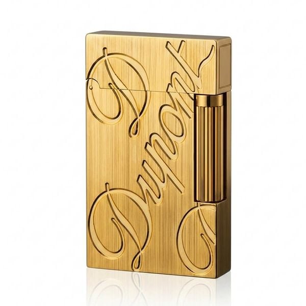 Dupont Hồng Kông Vân Xước Mịn Khắc Chữ Chìm LOGO Dupont D03