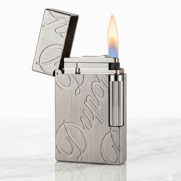 Dupont Hồng Kông Vân Xước Mịn Khắc Chữ Chìm LOGO Dupont D03