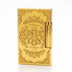 Dupont Xăng Đá Khắc Chìm Hoa Văn Cổ Điển D28-DX