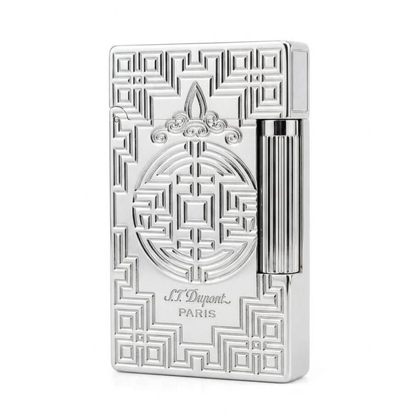 Dupont Hồng Kông Khắc Hoa Văn Chữ Triện Phúc Lộc D23