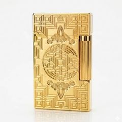 Dupont Hồng Kông Khắc Hoa Văn Chữ Triện Phúc Lộc D23