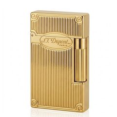 Set Quà Tặng bật lửa ST Dupont màu vàng kẻ dọc D118