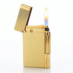 Bật lửa Dupont kẻ ngang viền dọc vàng hồng D212