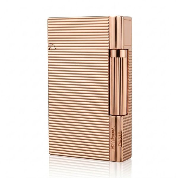 Bật lửa Dupont kẻ ngang viền dọc vàng hồng D212
