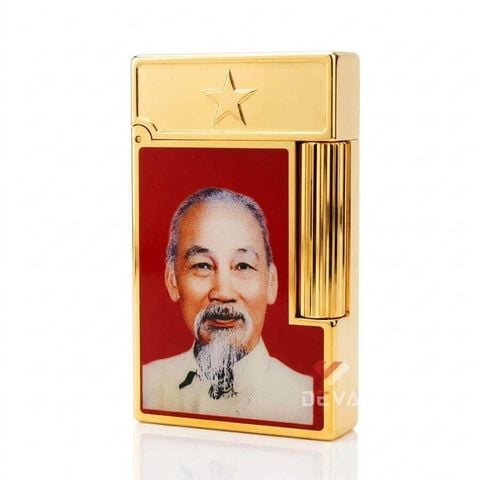 Dupont Hồng Kông Sơn Mài In Hình Chủ Tịch Hồ Chí Minh D14